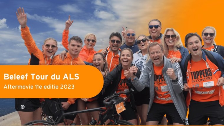 YouTube video - Ondersteuning events Stichting ALS waaronder Tour du ALS